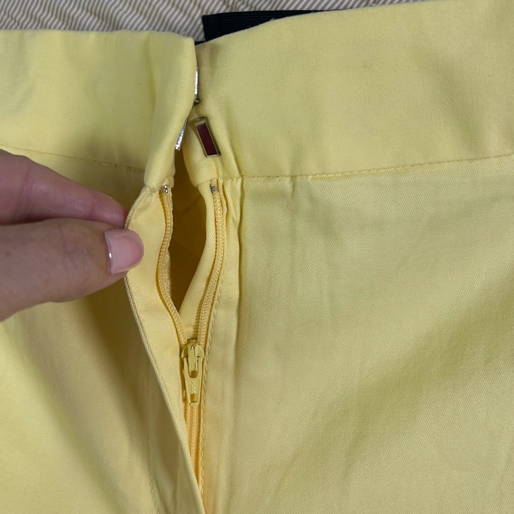 Talbots Signature Twill Crops Yellow Buttercup Pants Womens 18 New - Picture 8 of 12